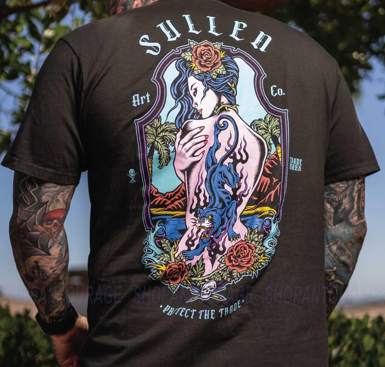 Sullen Art Collective Back Piece Premium SCM5620 Short Sleeve T-shirt For Men
