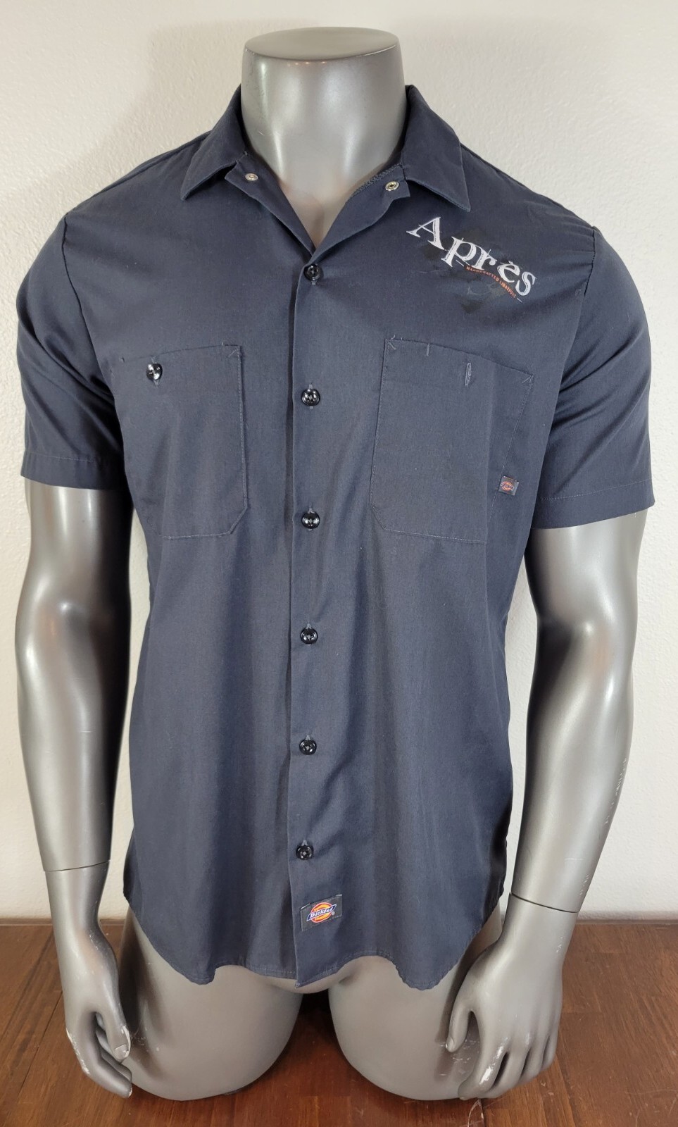 Men’s Dickies Work Shirt Size Large Breckenridge CO Apres Handcrafted Libations