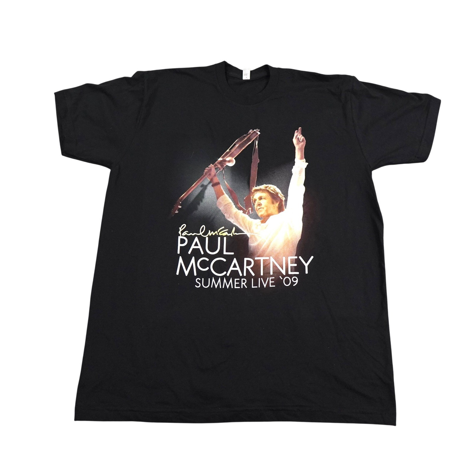 Paul McCartney T-Shirt Mens XL Black Summer Live 09 Boston Tour American Apparel