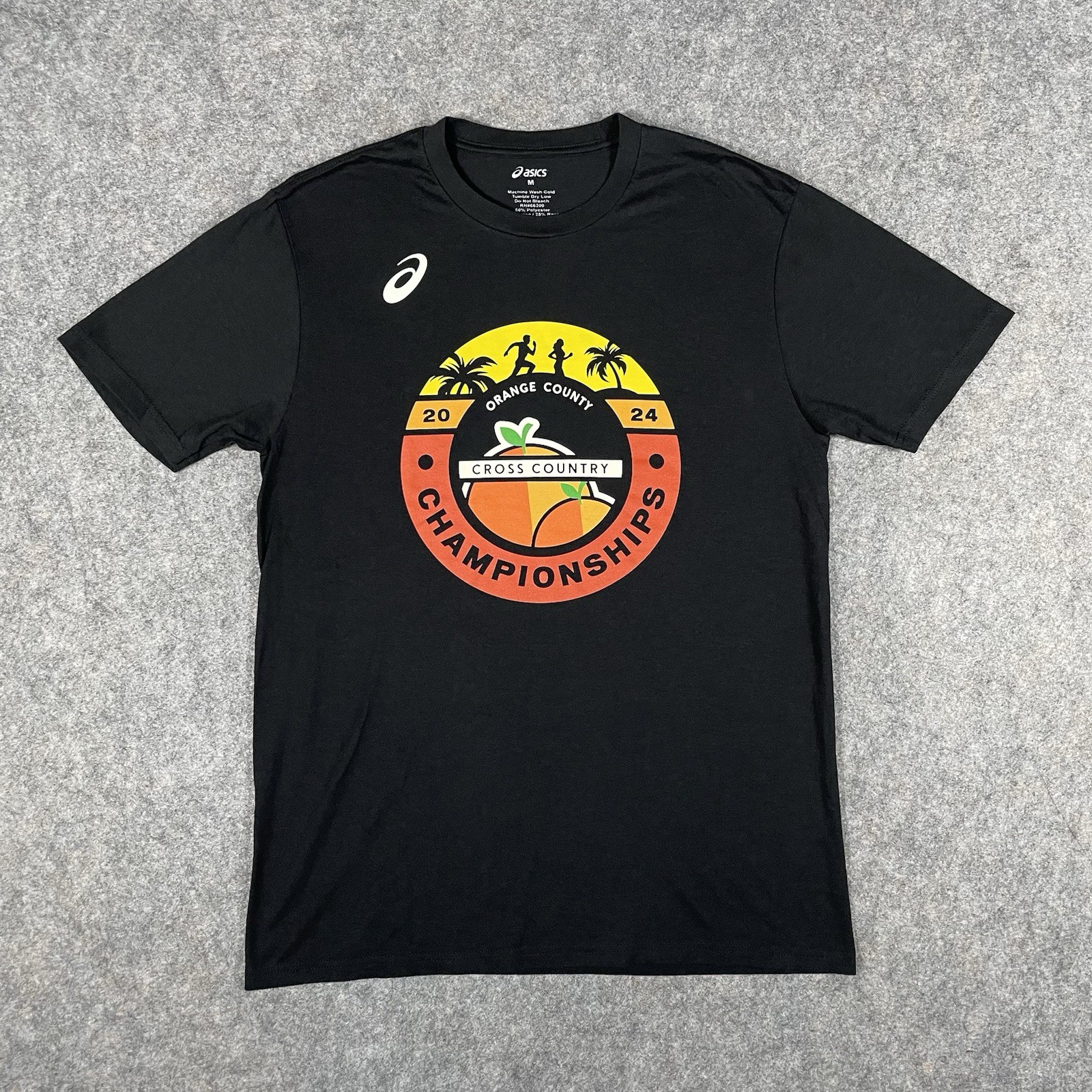 ASICS Cross Country Championships T-Shirt Men’s Medium Heather Black Running