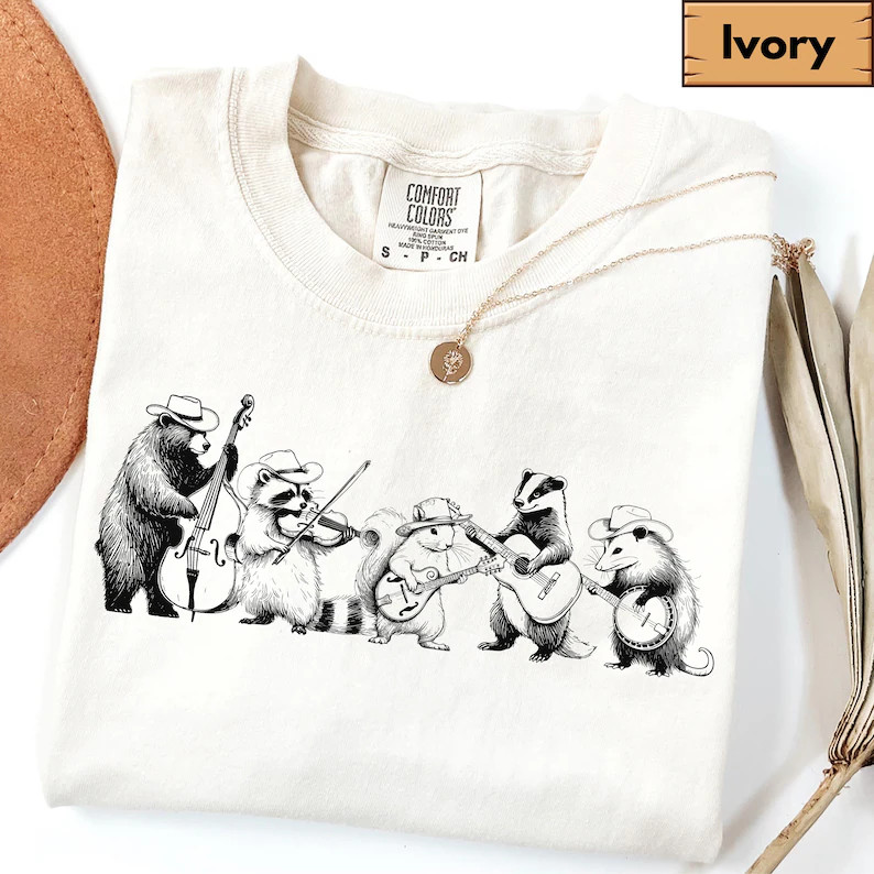 Animal Band Funny Music Comfort Tee Graphic Design
