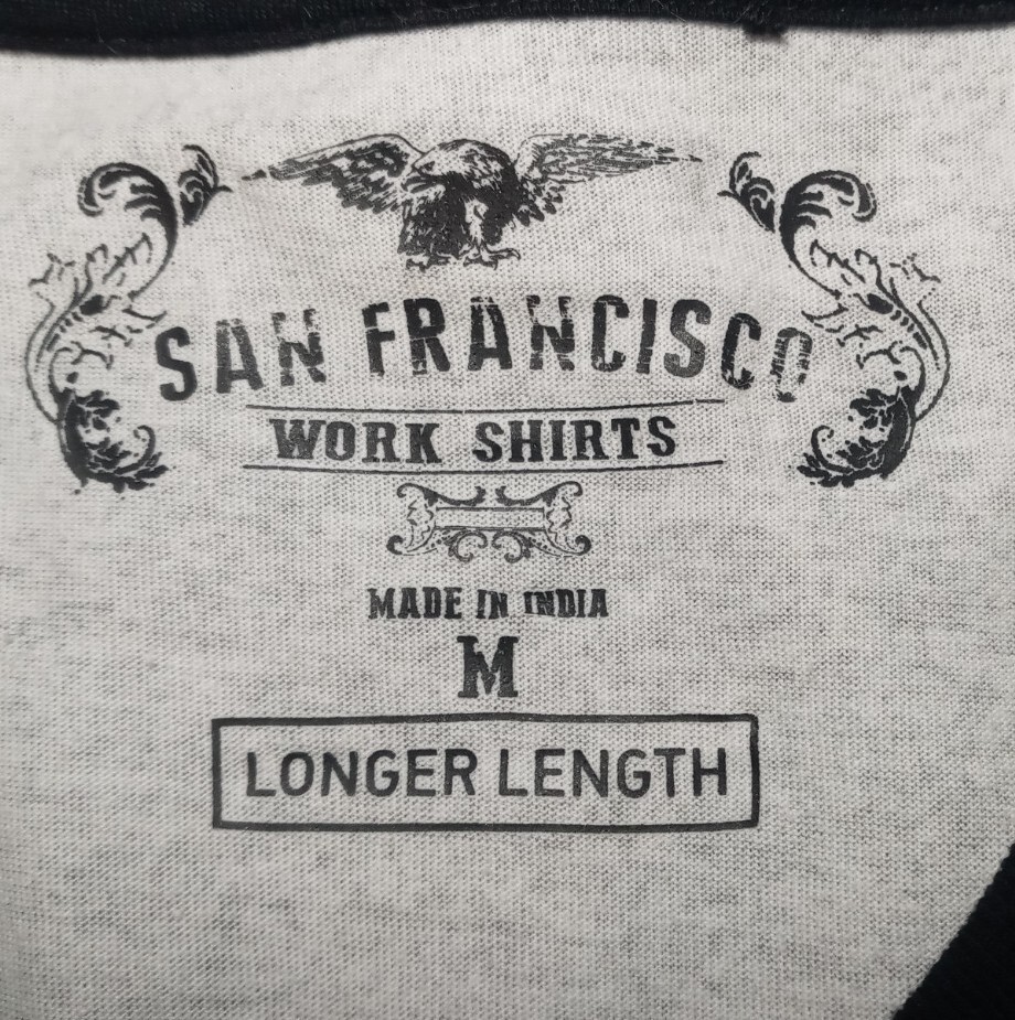 San Francisco Work Shirt Longer Length Stretch Size Men’s Medium