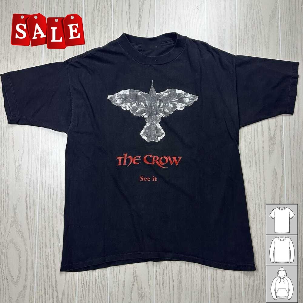 New Vintage 90s The Crow see it Christmas Gift Unisex S-5XL Shirt SS2934