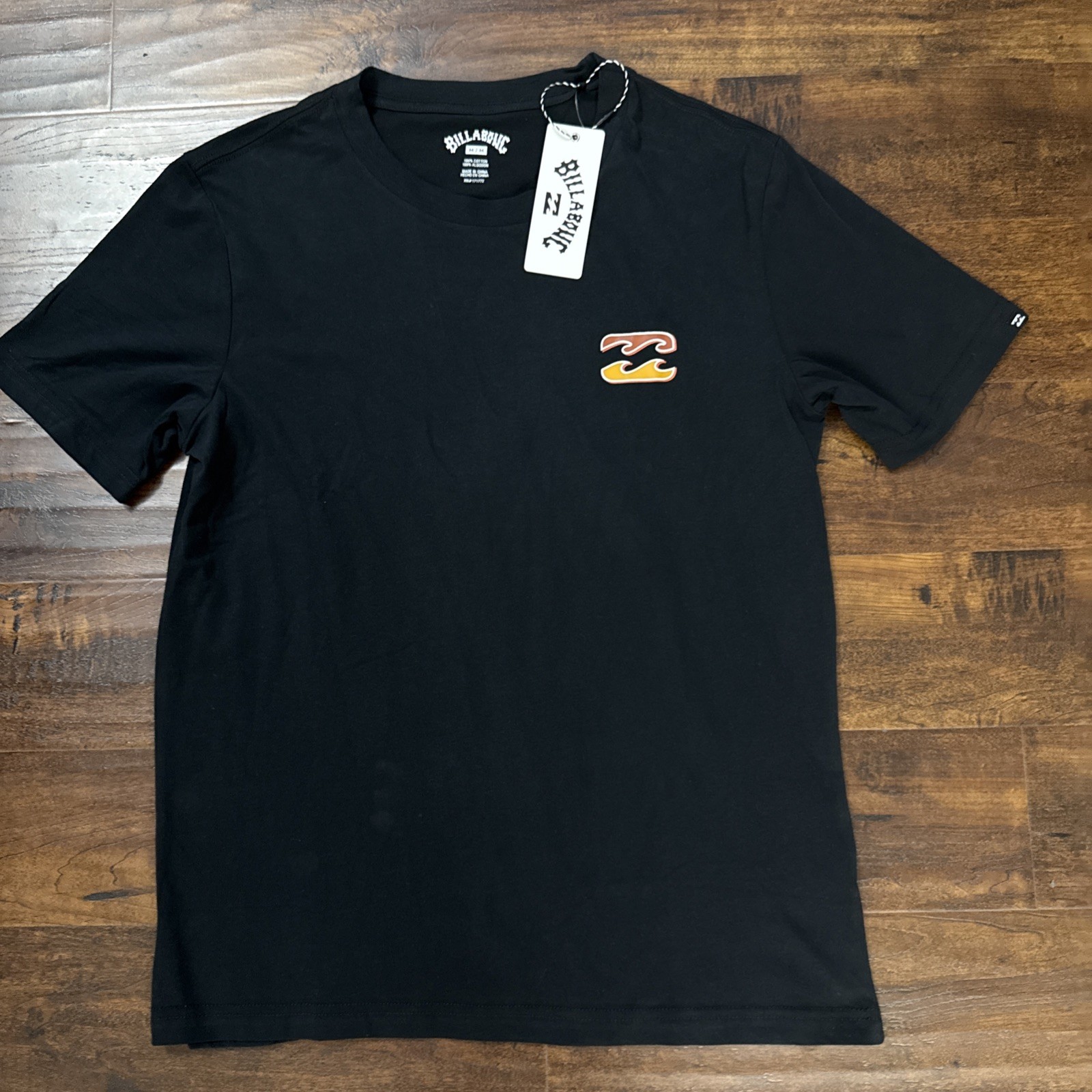 NWT Billabong Black Graphic T Shirt Surf Skate Men’s Size Medium. E1