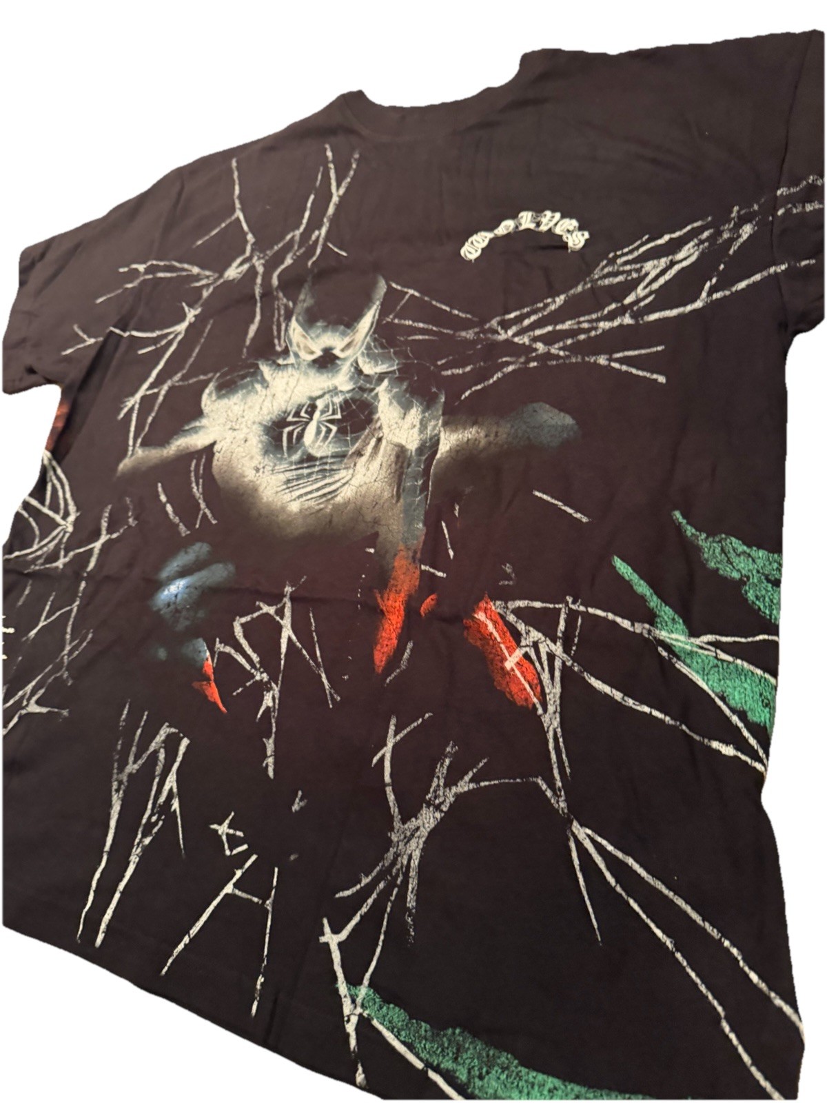Darc Sport Marvel negative spider man collab side by side tee, Size L. Brand new