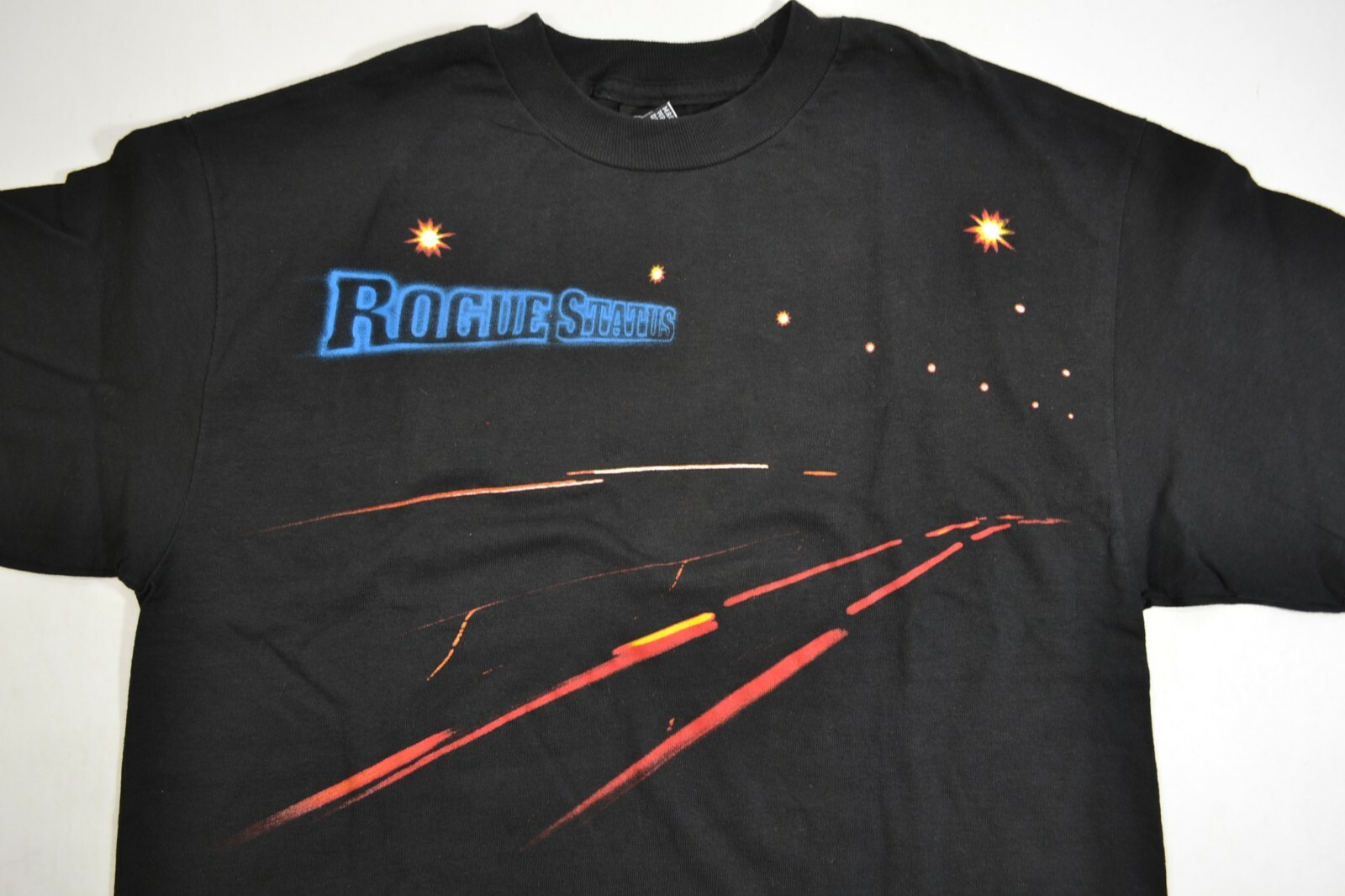 Rogue Status DRIFTING LIGHTS Black Multi-color Graphic S/S Regular Men’s T-Shirt