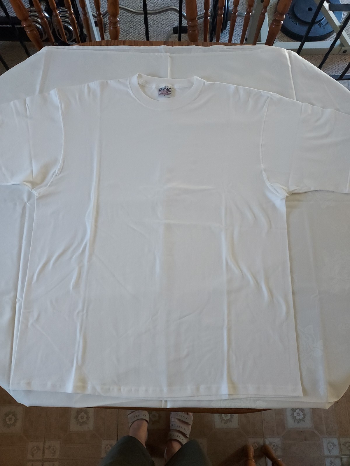 T Shirt By Pluma, White, Size XL, short Sleeve, 100% Cotton, New,