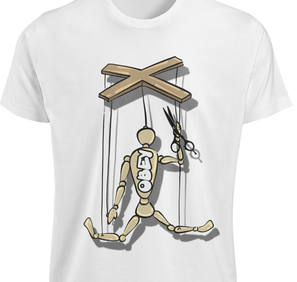 Cut The Strings Shirt Disobey Puppet Master Obey Tee Fight For Freedom Democracy