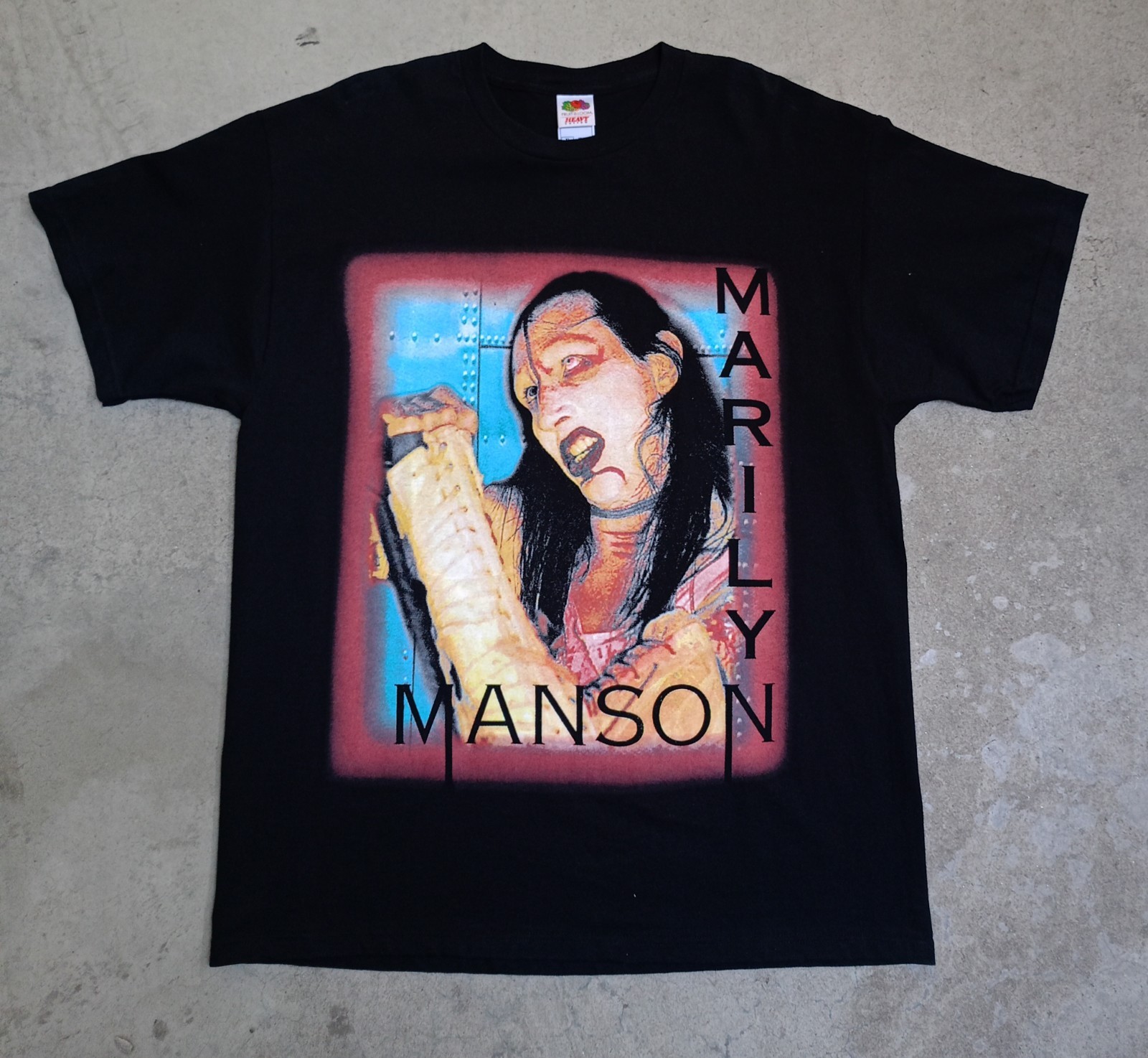 VINTAGE 2003 MARILYN MANSON T-SHIRT – THE GOLDEN AGE OF GROTESQUE-XL-MINT FOTL