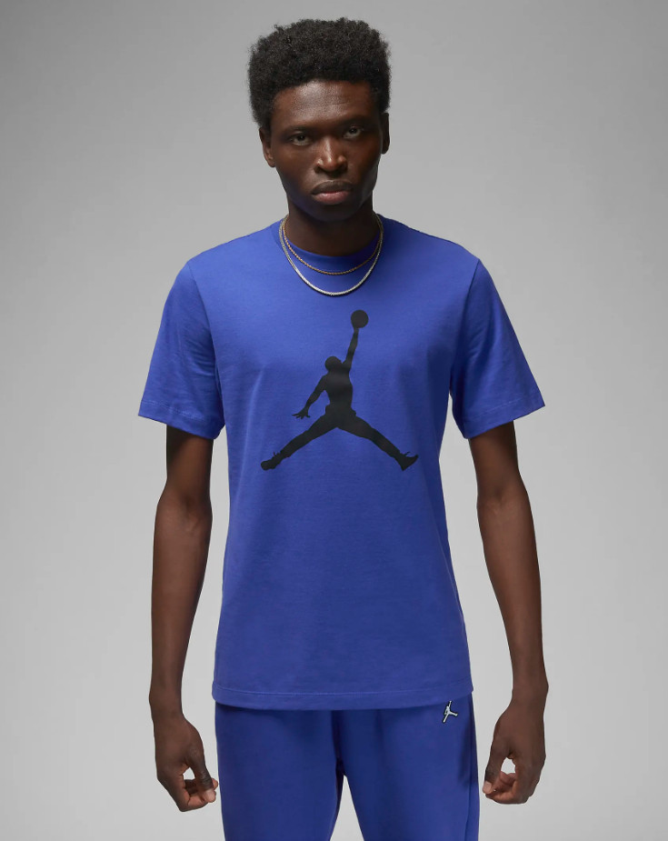 Nike Air Jordan Jumpman Logo Mens T-Shirt Blue Multi Size Casual Top Sportswear