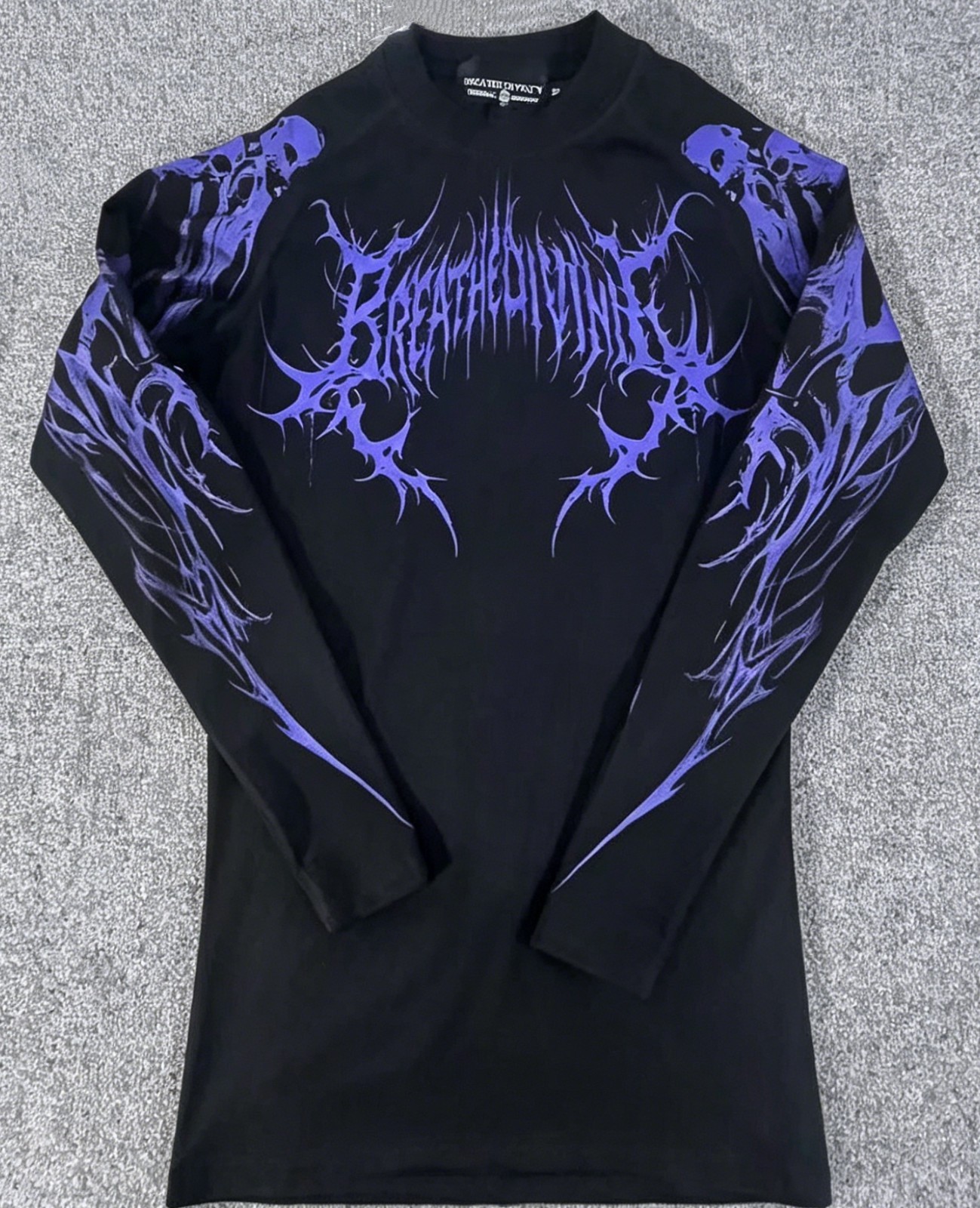 Breathedivinity Striped high-elastic sports tight long-sleeved shirt