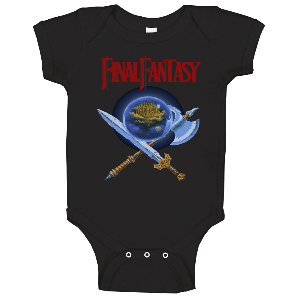 Final Fantasy Retro Nes Box Art Baby One Piece