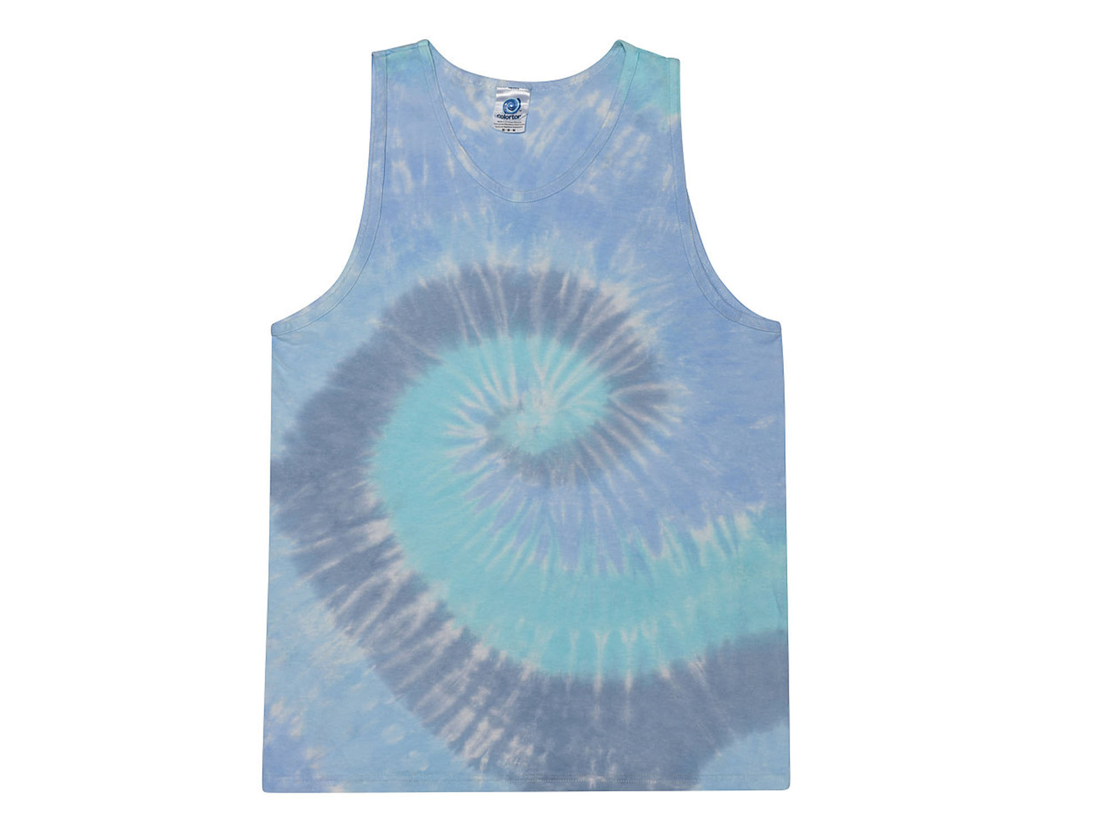 Multi-Color Tie Dye Tank Tops Sleeveless T-Shirts Adult Large 100% Cotton