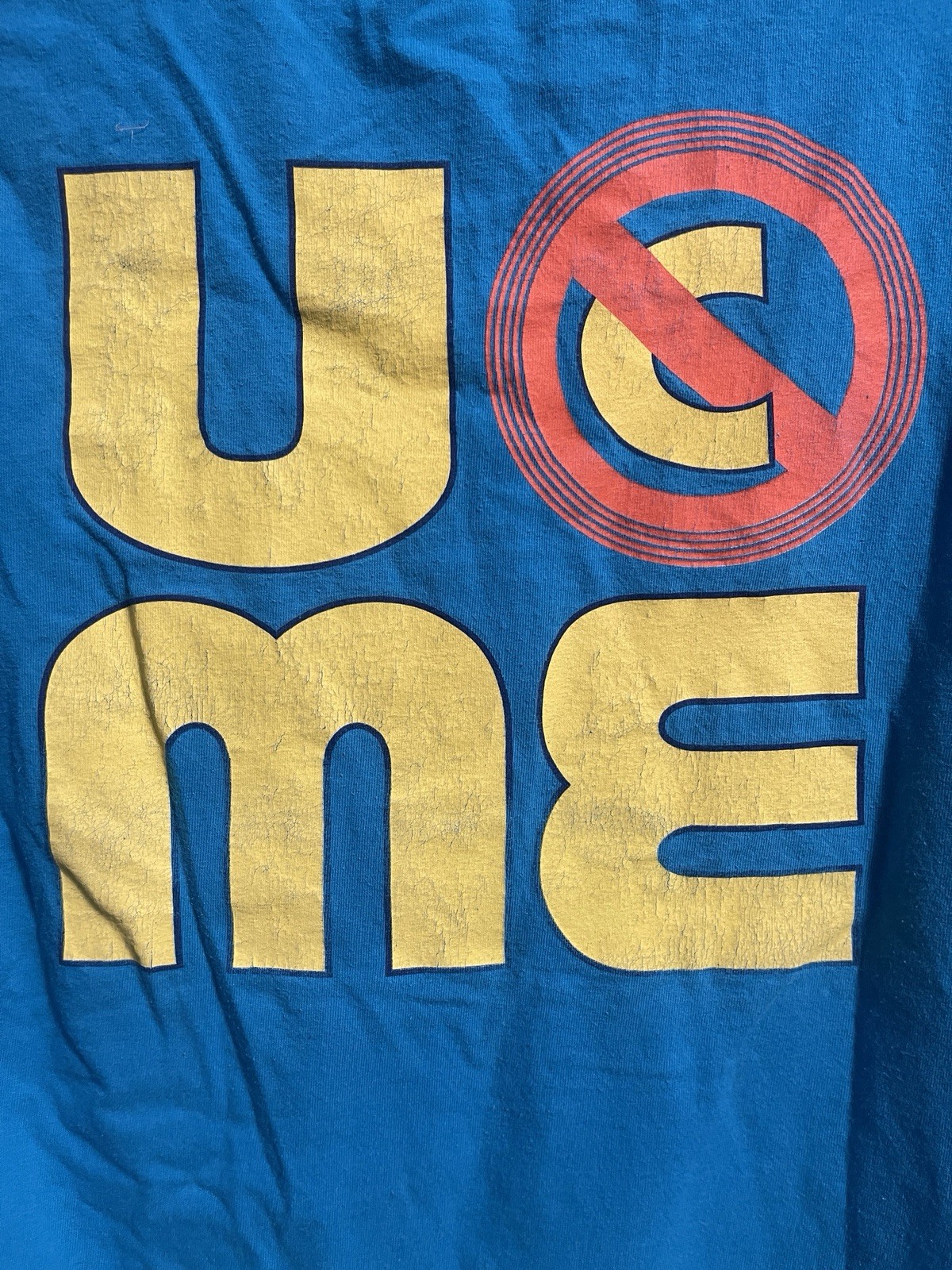 JON CENA WWE Official Hustle Loyalty Respect w/h U C ME T-shirt Size Medium