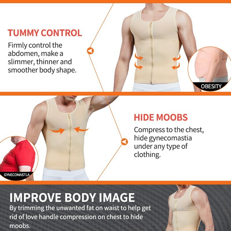 Fajas Para Hombres Faja Reductora De Hombre Men Body Shaper Tummy Control Tanks