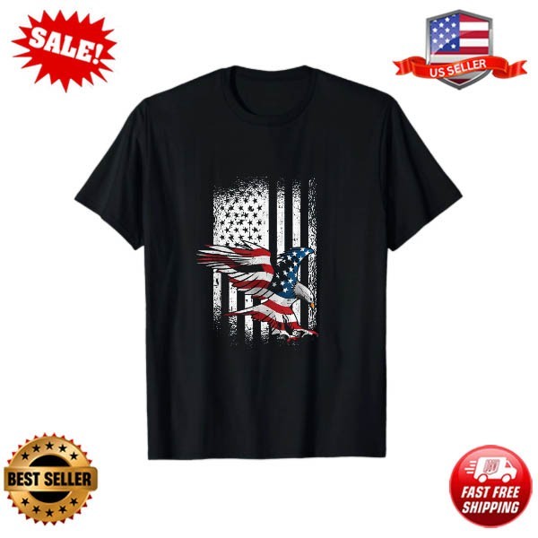 American Flag Eagle 4th of July Independence Day Patriotic T-Shirt