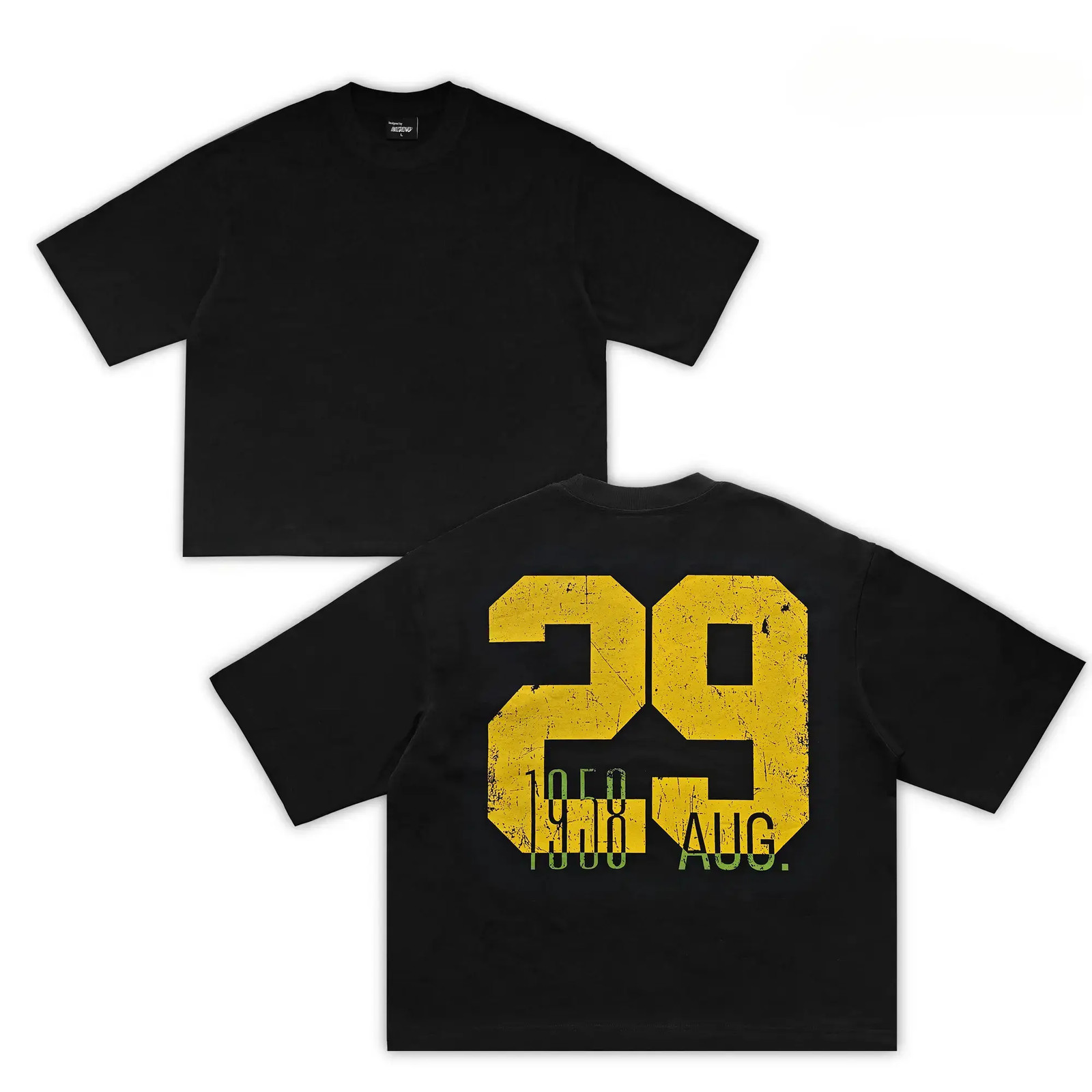 Oversized Boxy Cotton Crewneck Casual Graphic Unisex Cropped T-shirt