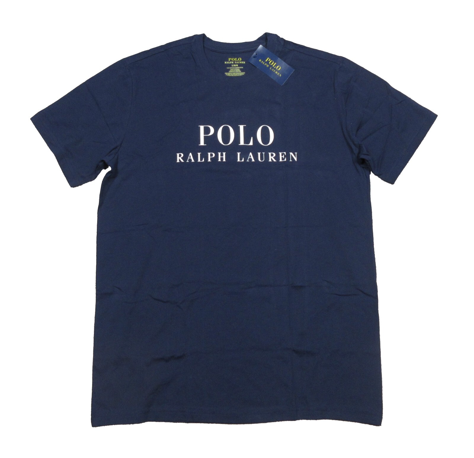 Polo Ralph Lauren Men’s Blue Logo Graphic Print Crew-Neck Sleep T-Shirt