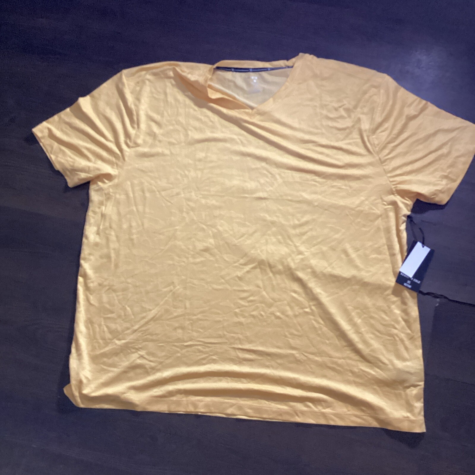 Kenneth Cole Men’s T- Shirt Stretch V Neck Active Shirt Size 3X