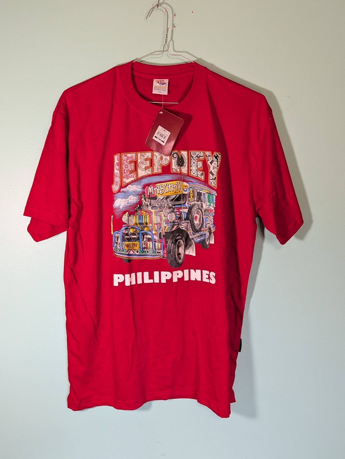 Vintage Jeepney Philippines Dibuho Hand-Painted Men’s T Shirt Size 2XL New W Tag