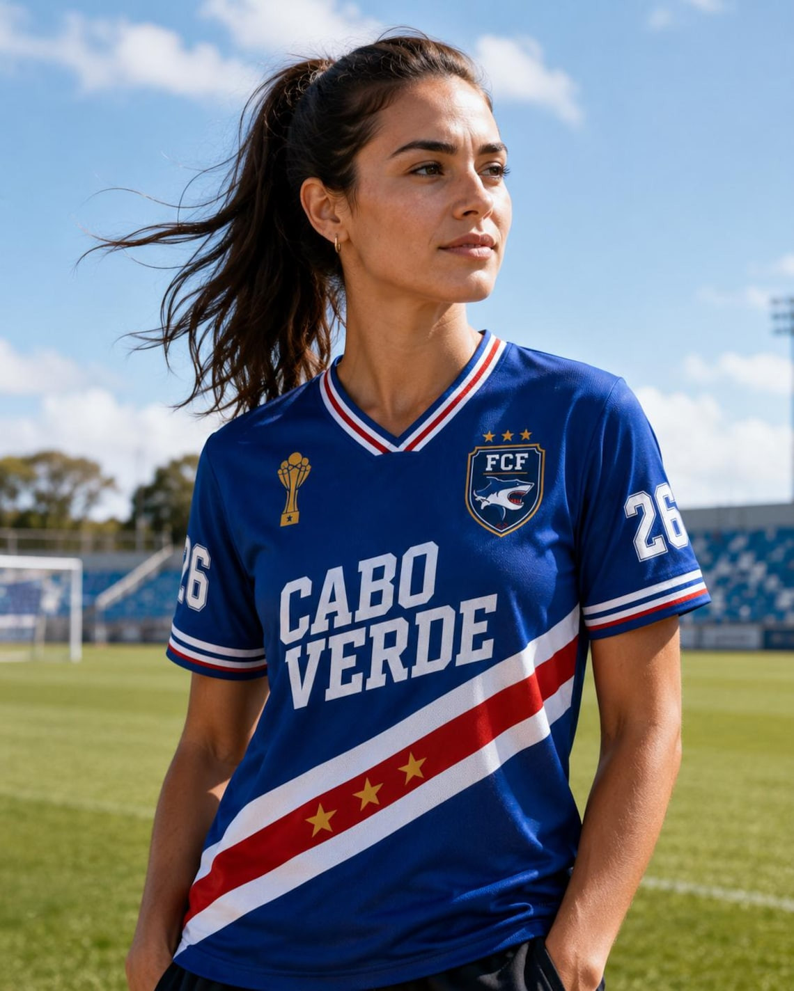 Soccer Jersey Shirt, Cabo Verde Soccer Jersey Supporter T-Shirt