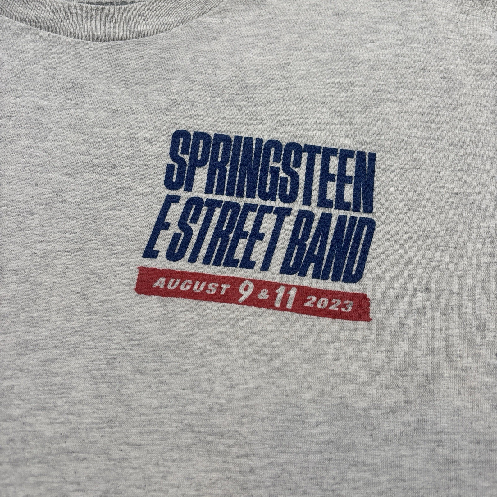 Bruce Springsteen & E Street Band Tour 2023 Chicago Shirt Mens XL Gray