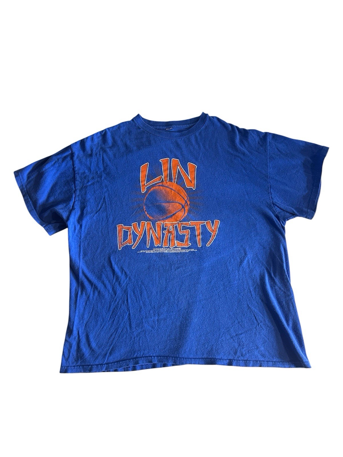 New York Knicks Jeremy Lin Linsanity Dynasty T-Shirt Size Large NBA