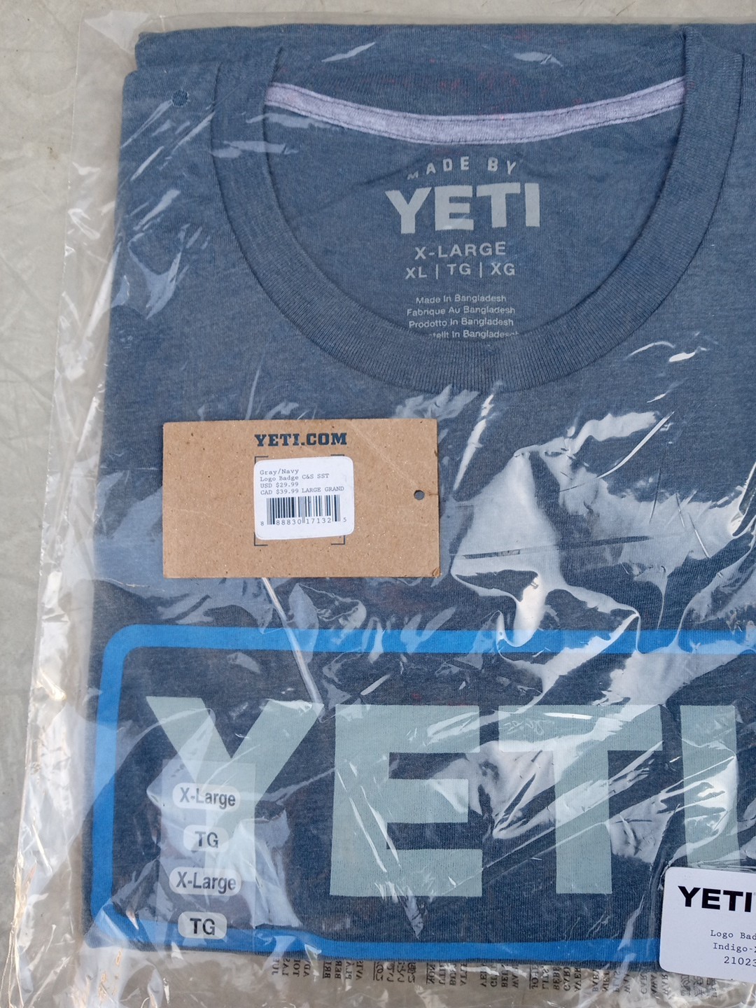 yeti t shirt xl