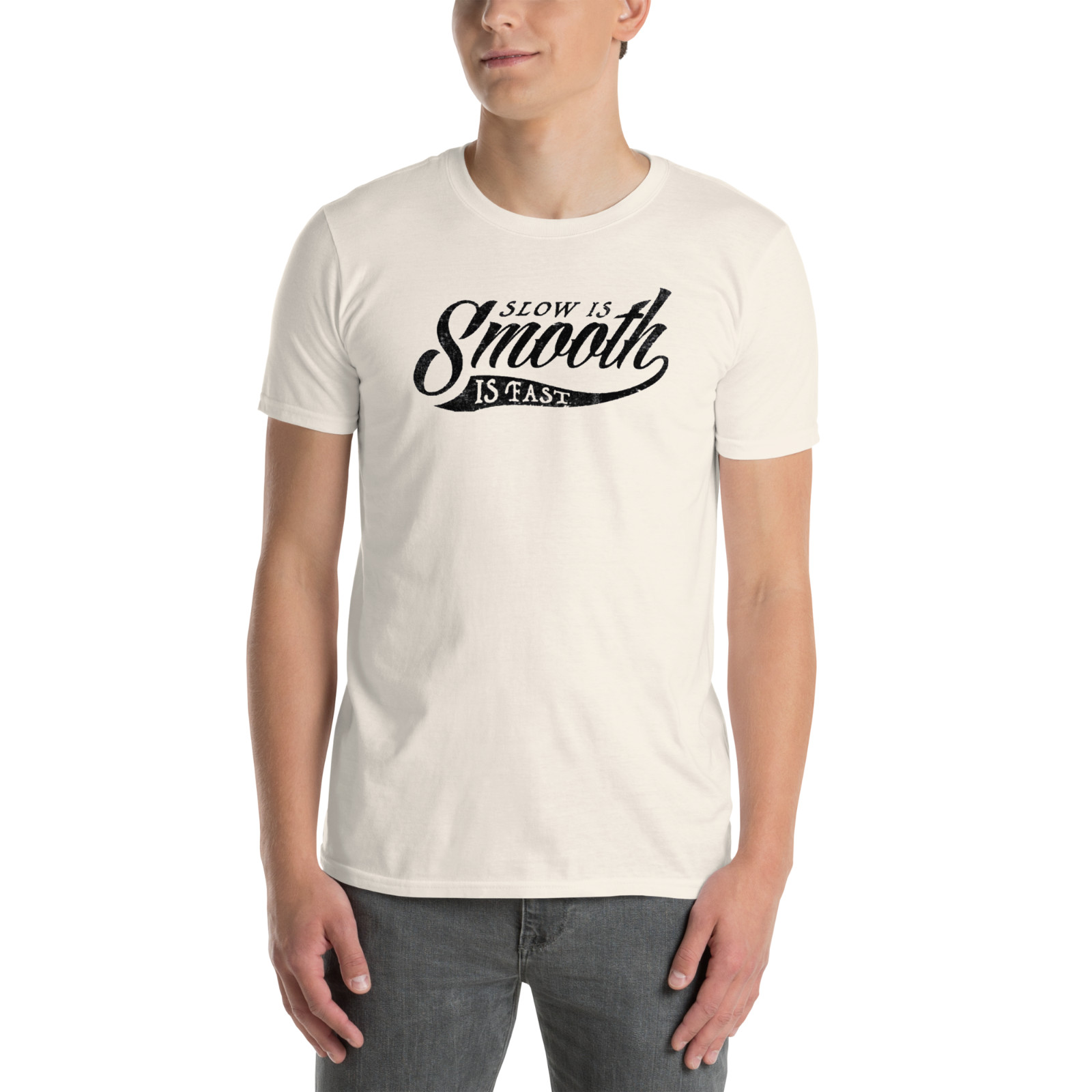 Slow is smooth, Smooth is fast, 2nd Amendment, Patriotic, Printed T-Shirt