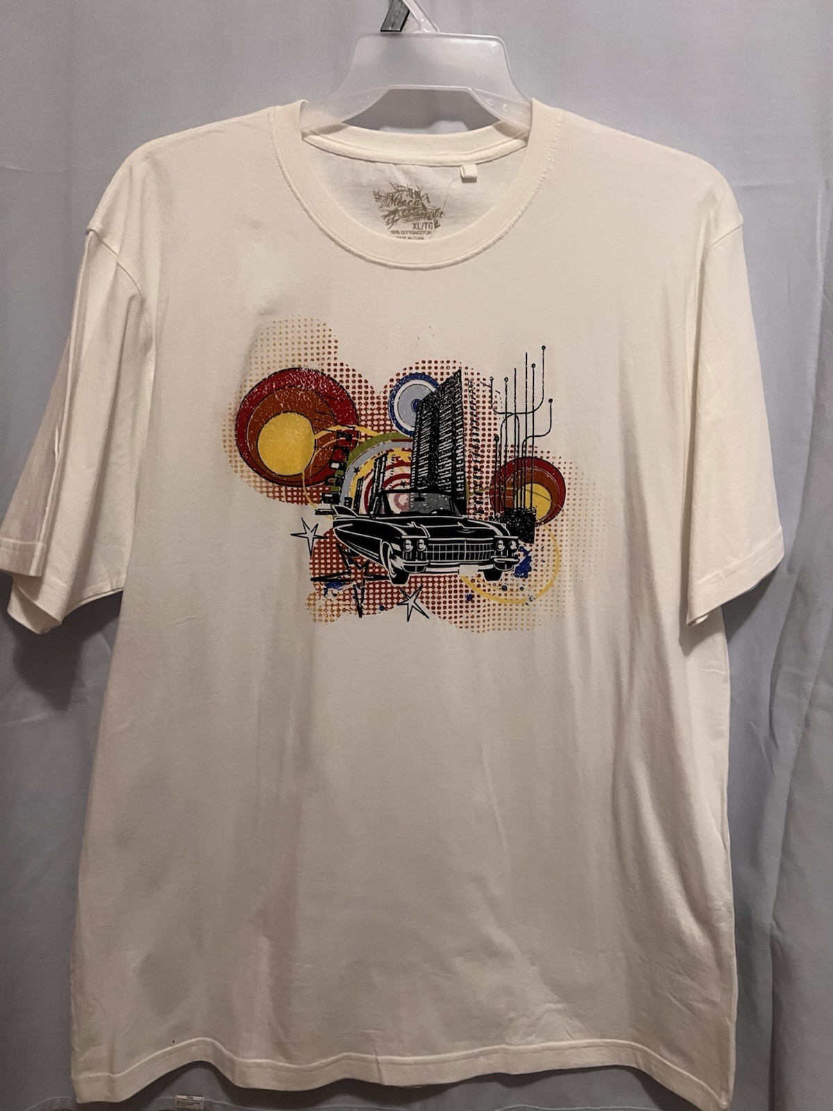 MECCA CLOTHING CO MENS SCREEN PRINTED T-SHIRT MENS SZ XL NWOT