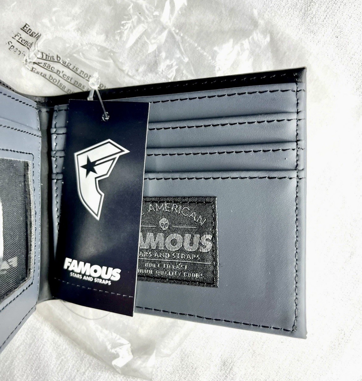 Famous Stars And Straps Black Racing Skull Wallet NWT Travis Barker Blink 182