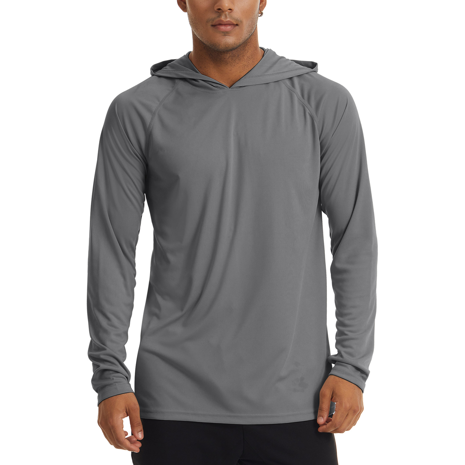 Men’s UPF 50+ Hoodies Casual Long Sleeve Outdoor Hiking Fishing Sun Block Shirts