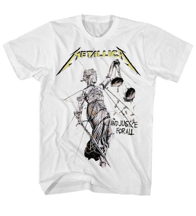 METALLICA And Justice For All T-shirt Heavy Metal Tee Adult