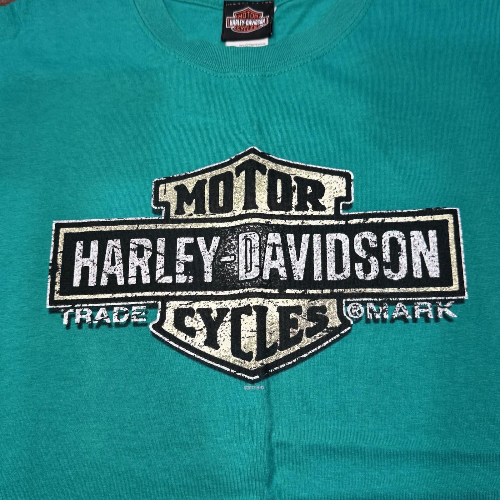 Harley-Davidson Genuine Motorcycles Barnett’s New Mexico Eagle Green XL