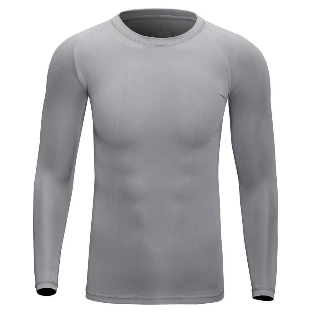 Men’s Athletic Long Sleeve Compression Shirts Dry Fit Sports Gym Shirts Workout