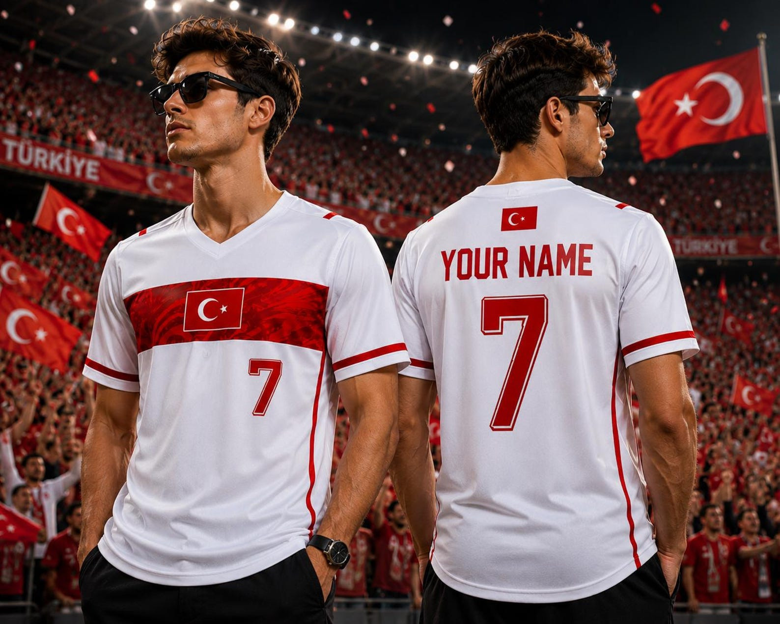 Turkey Soccer Jersey Personalized, Custom Turkiye Football Jersey, Custom Name
