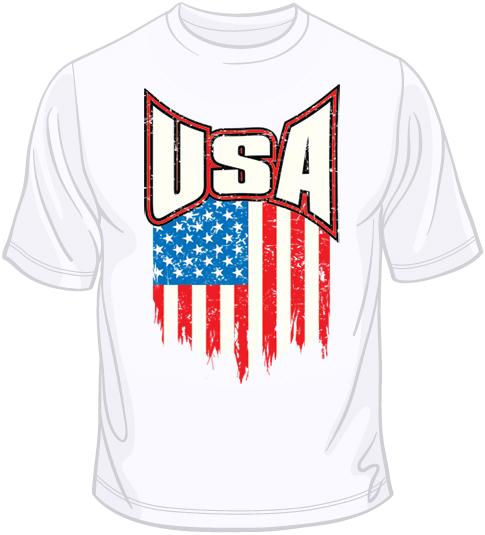 USA Flag Distressed T Shirt You Choose Style, Size, Color 10641