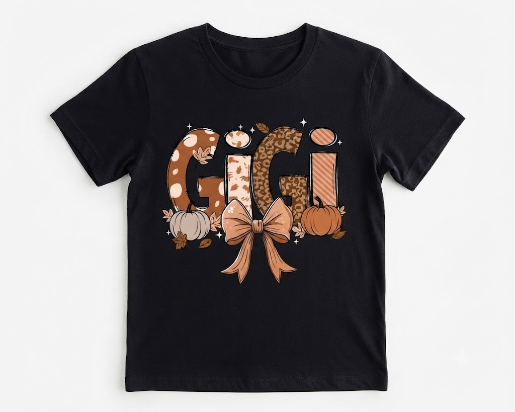 Fall Gigi Fall Gigi Coquette Pumpkin Shirt, Fall Vibes T-Shirt