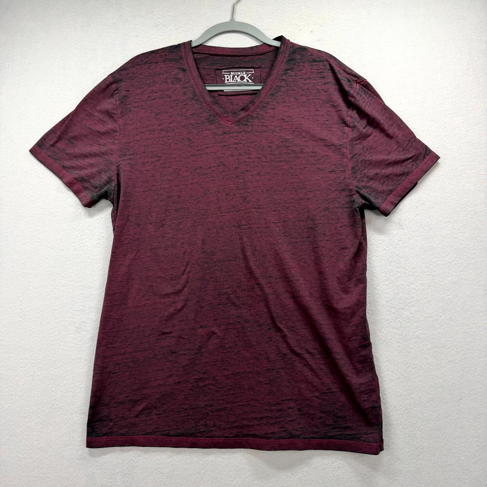 Buckle Black T-Shirt Mens XL Burgundy Black Heather Everyday Performance Active