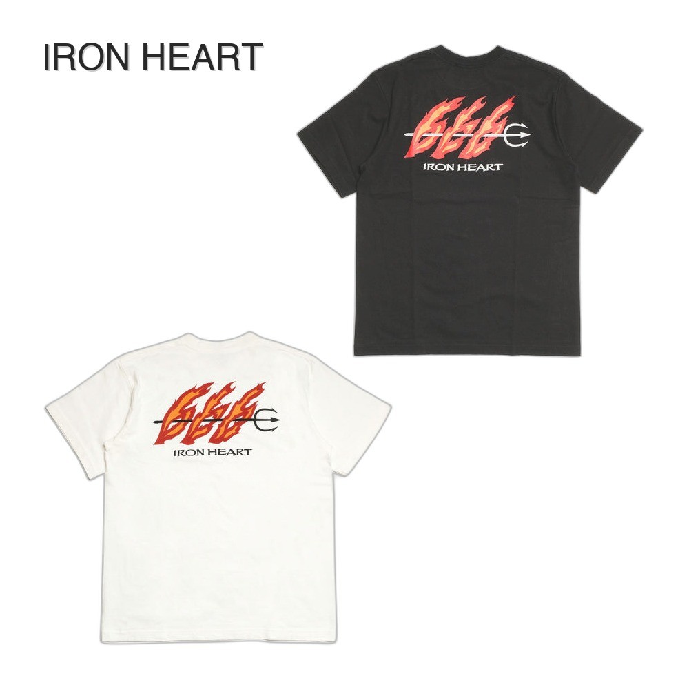 IRON HEART IHT-666 7.5oz Heavy Body Print T-Shirt 666 Design Japan New