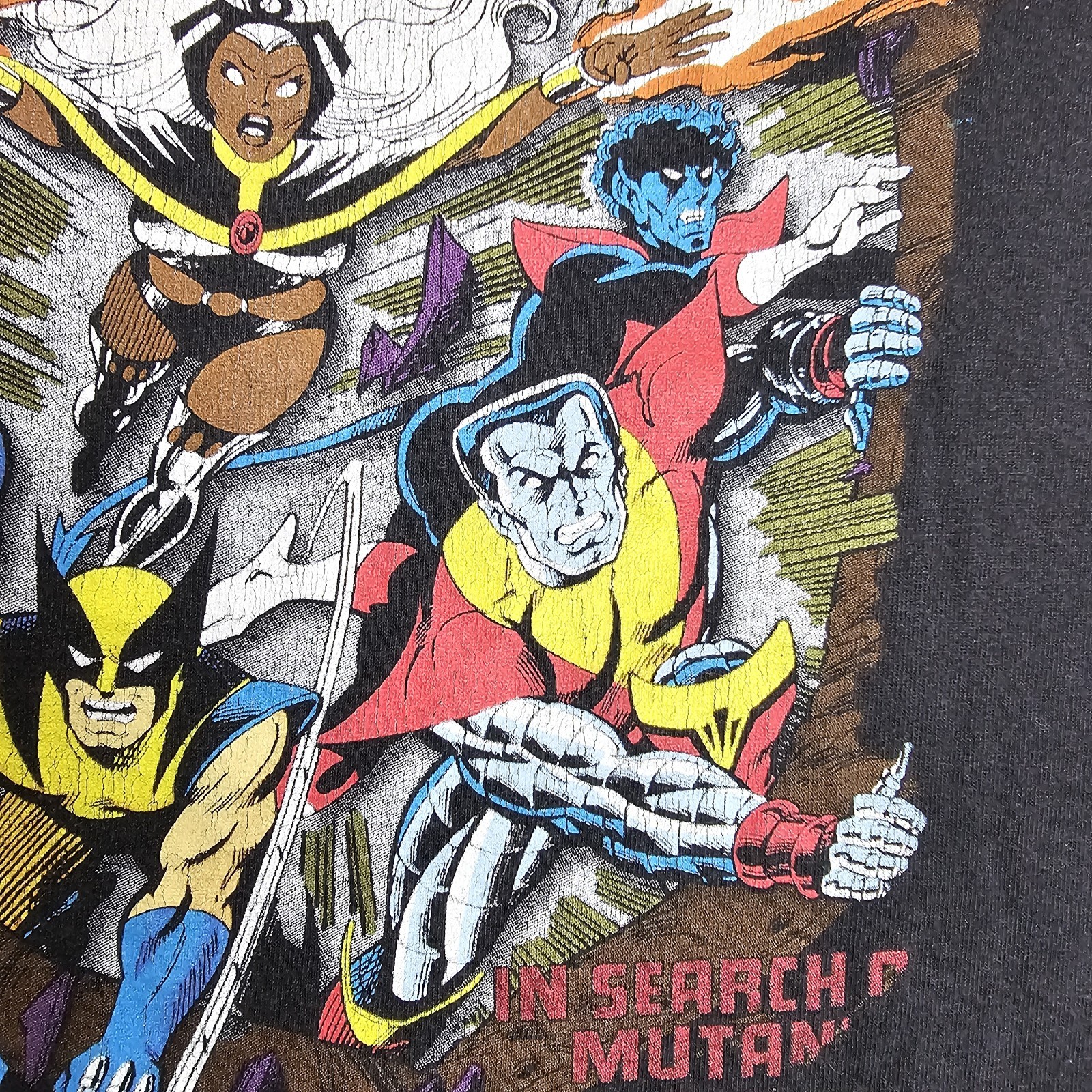 Vintage 90s Marvel X-Men Shirt Sz M Universal Studios The Uncanny Comic Images