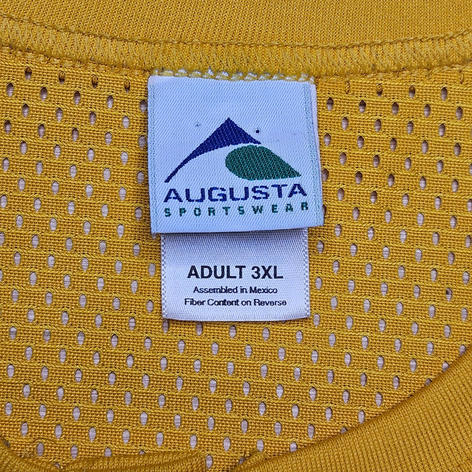 Charm Blow Pop Augusta Sportswear Yellow Mesh Short Sleeve Jersey T-Shirt 3XL