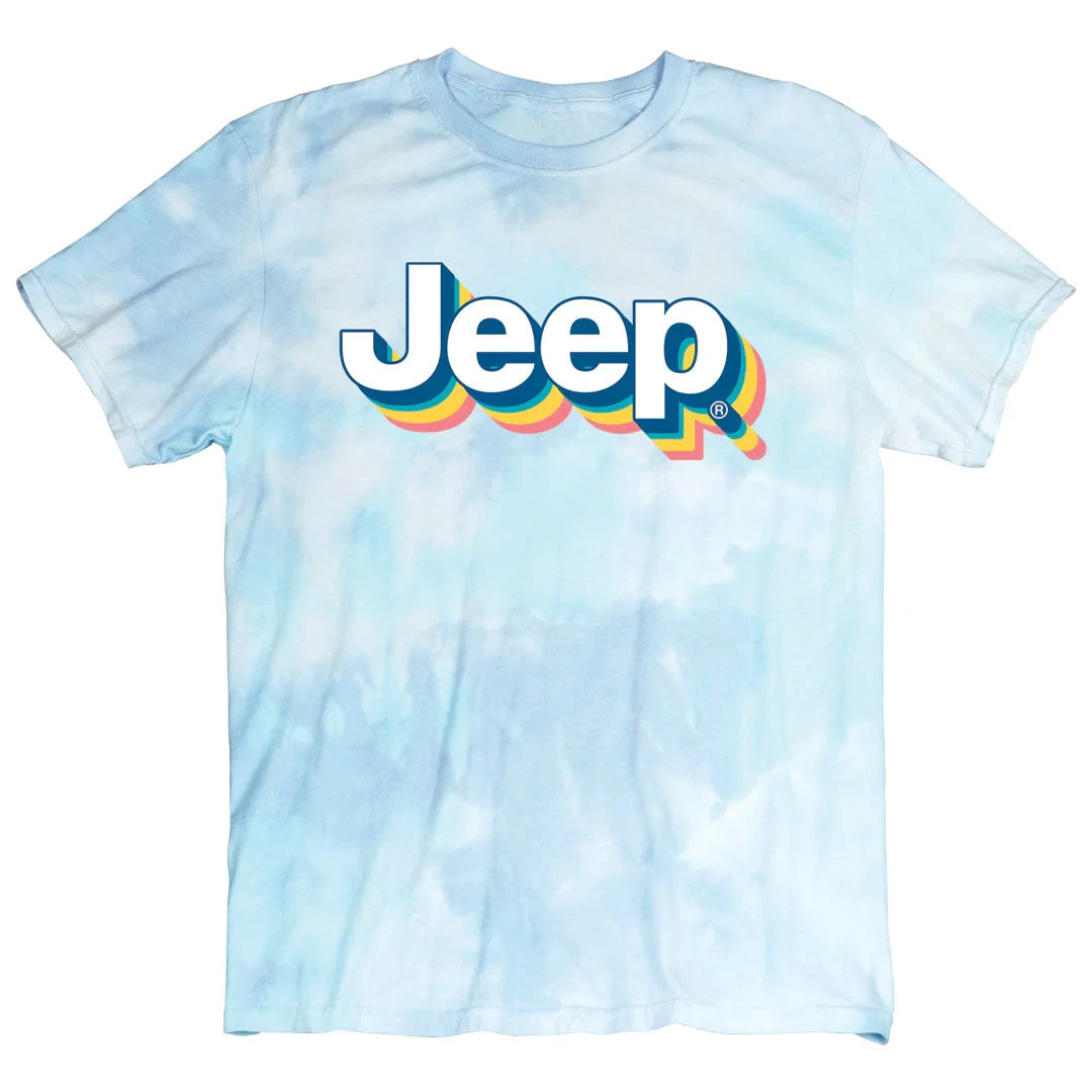 Jeep Retro tie dye nostalgic design T-Shirt Size 2XL Jedco licensed