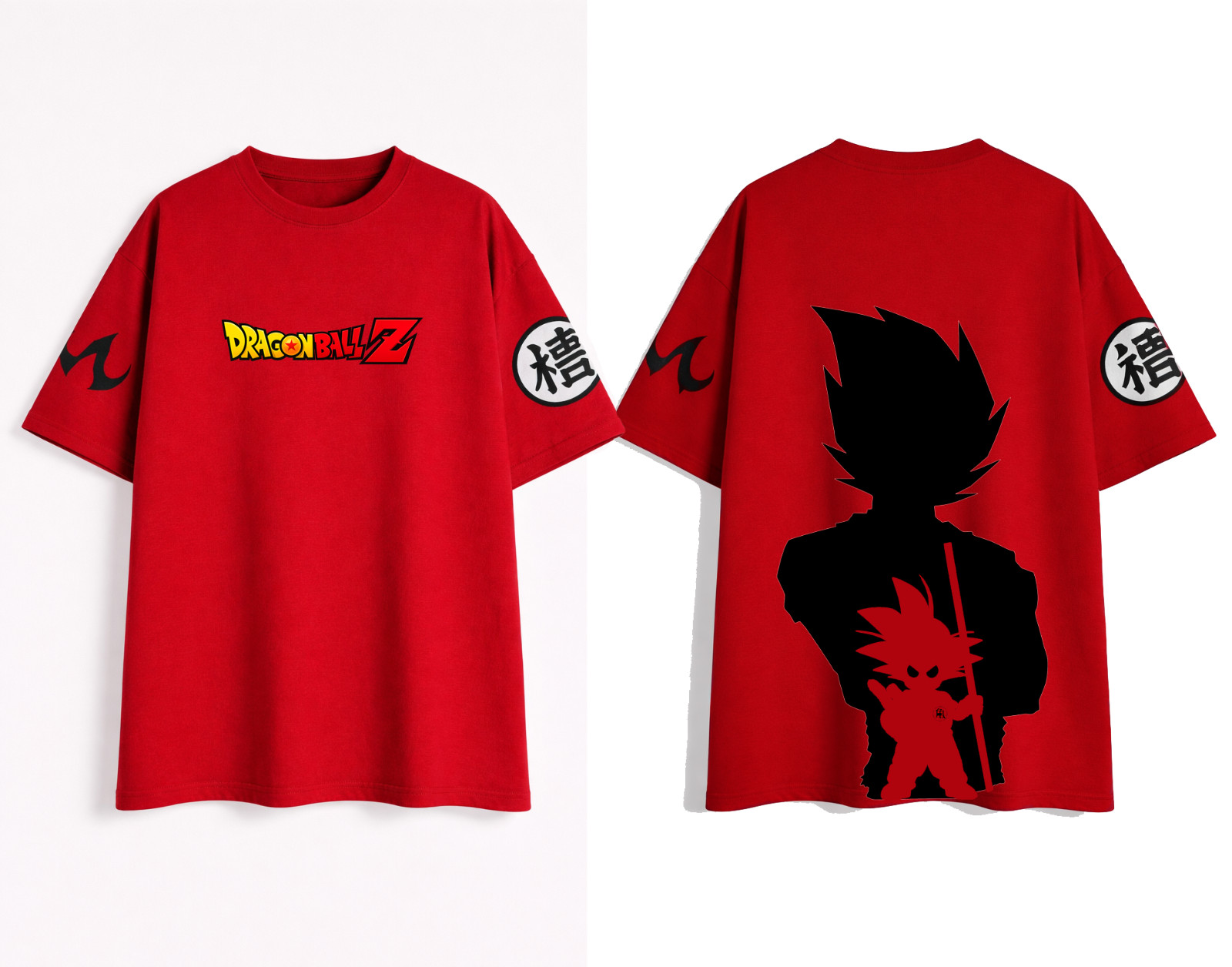 Unisex Anime Dragon Graphic Printed Oversized Cotton T-Shirt Summer Streetwear