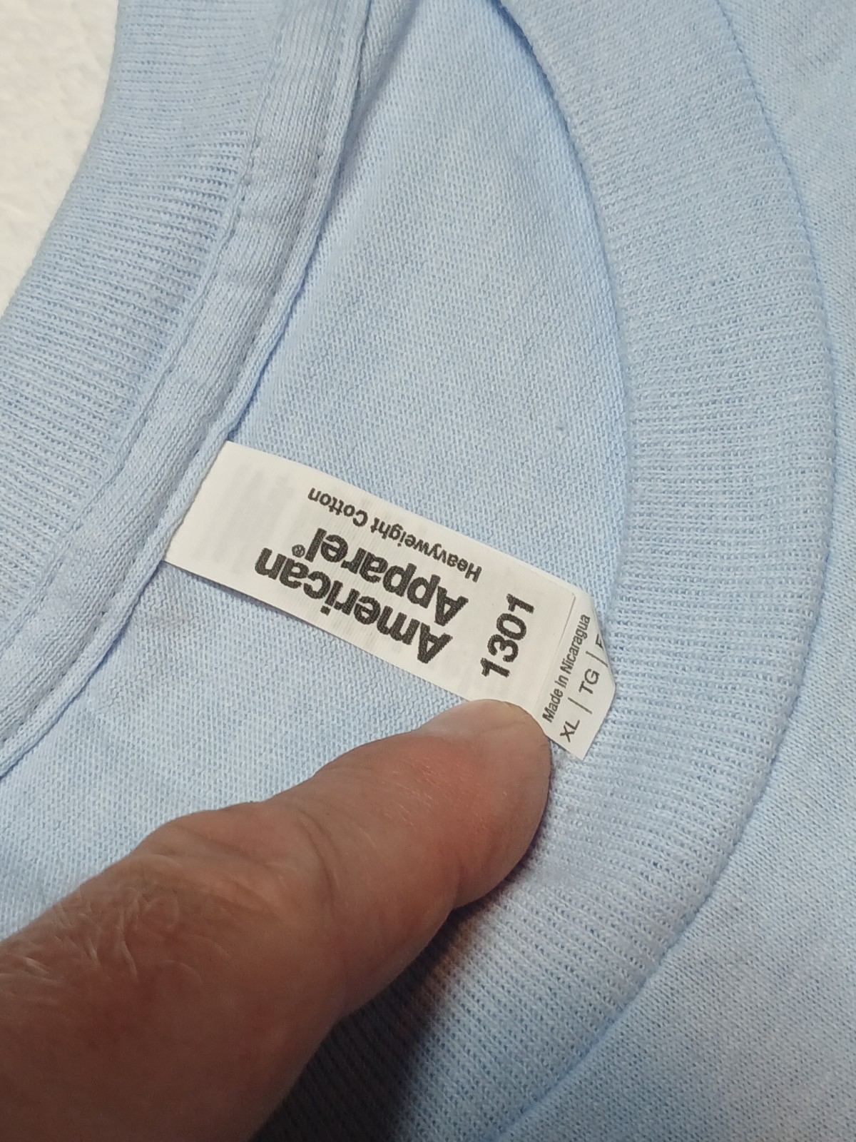 2024 Vintage Surfboard Collector Club XL Shirt American Apparel 1301 Light Blue