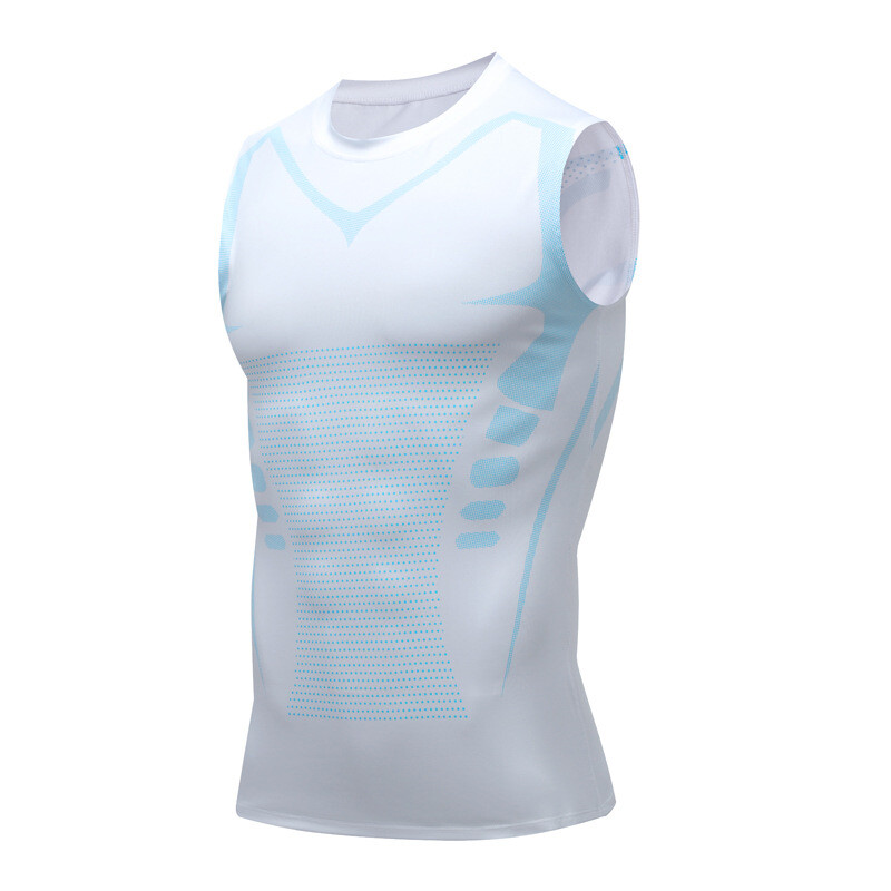 Men’s New Vitaboost Compression Shirt Version Ionic Shaping Sleeveless Vest