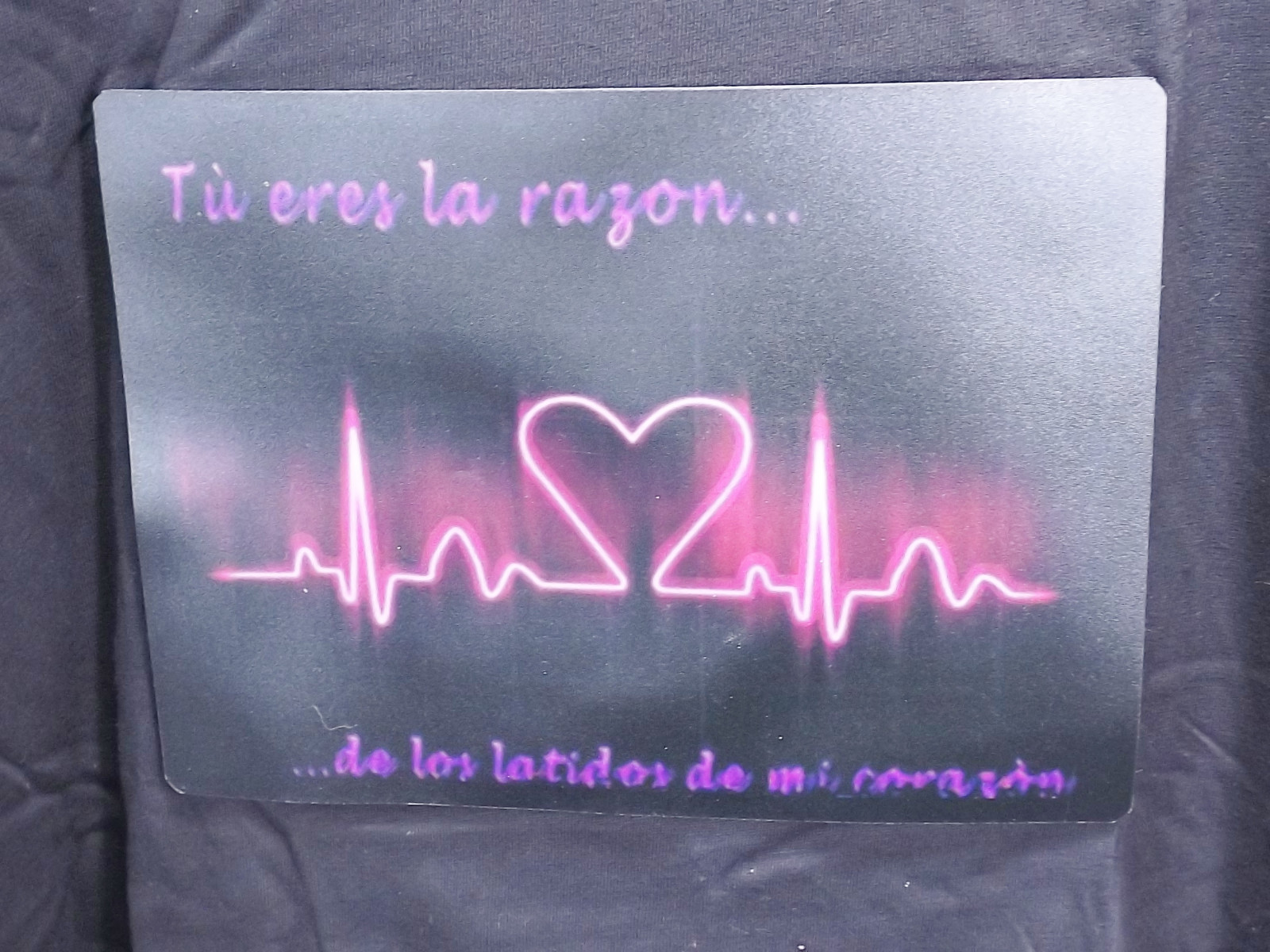 Tu eres la razón de los latidos de mi corazón Sound Activated Light Up T-Shirt M