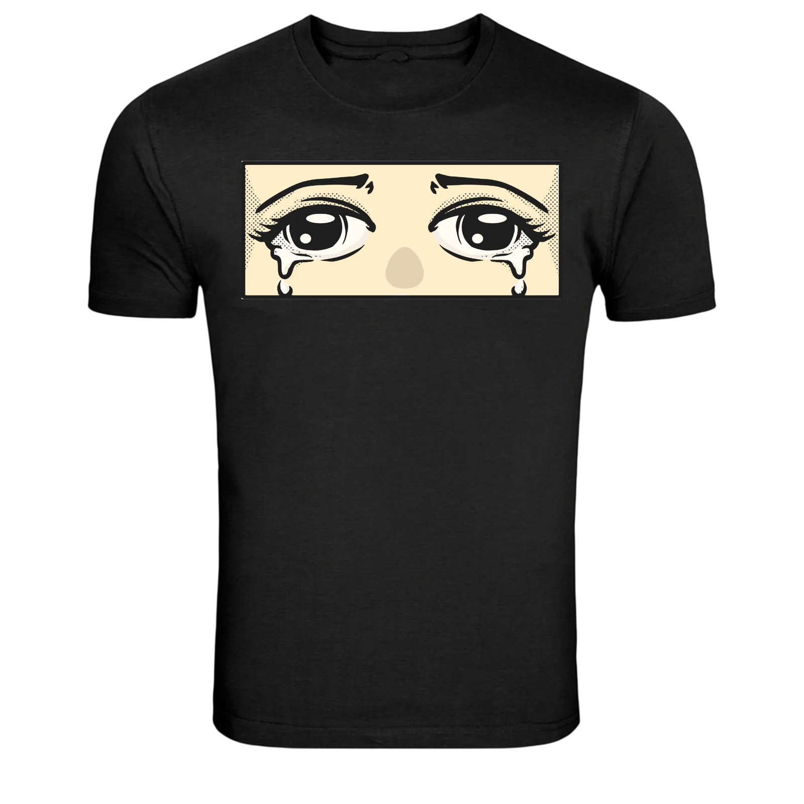 Crying Eyes Pop Art Tears Graphic T-Shirt