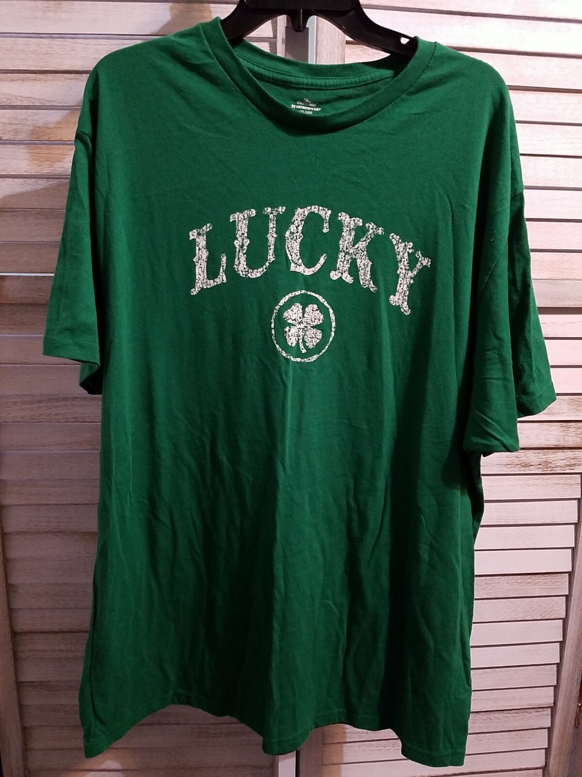 Way to Celebrate St Patricks Day Mens Shirt Size 2XL Green Graphic Short Sleeve
