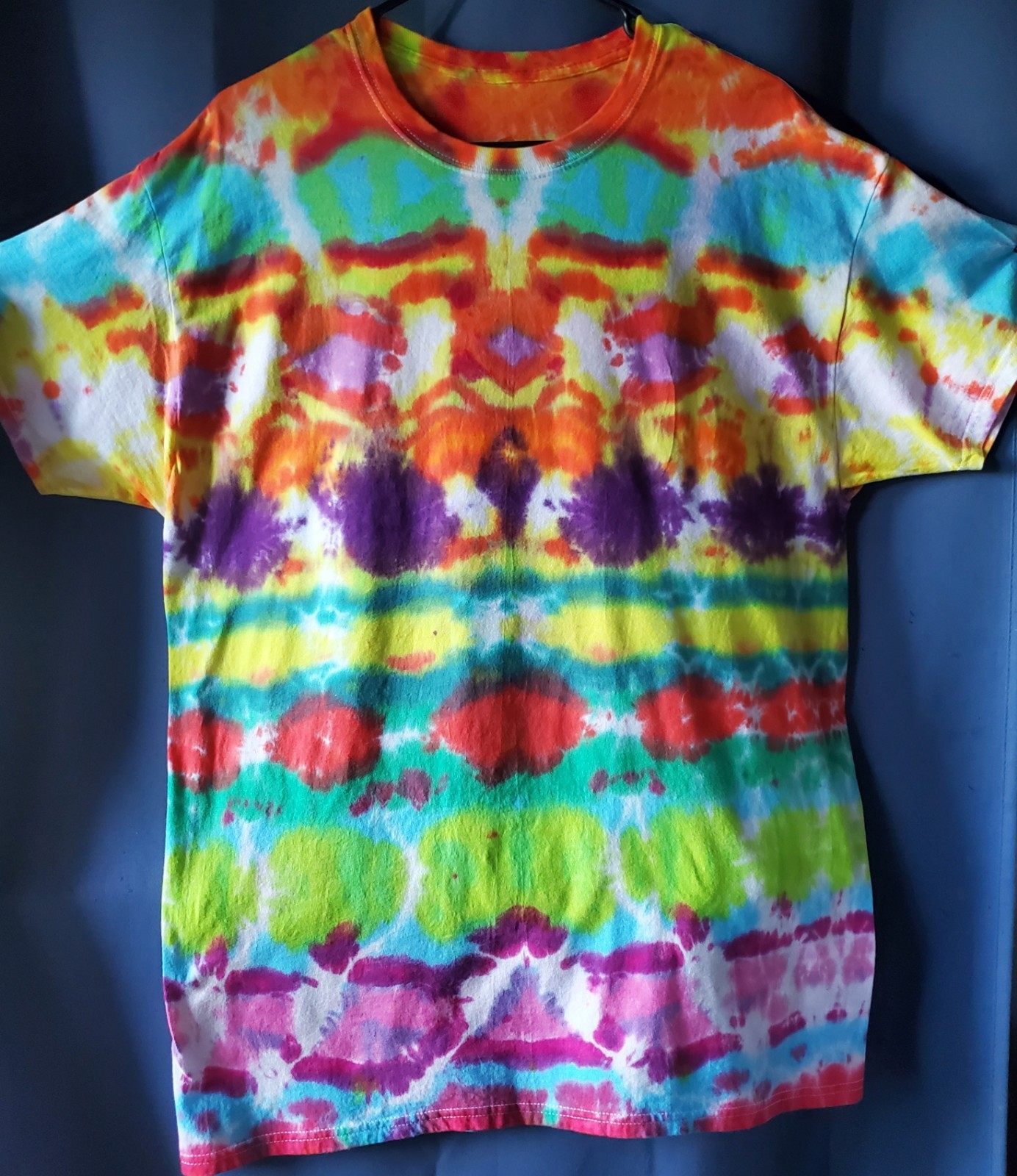 HANES 100% SIZE LARGE Cotton Tye Dyed Shirt Pre-washed WON’T FADE VERY SOFT